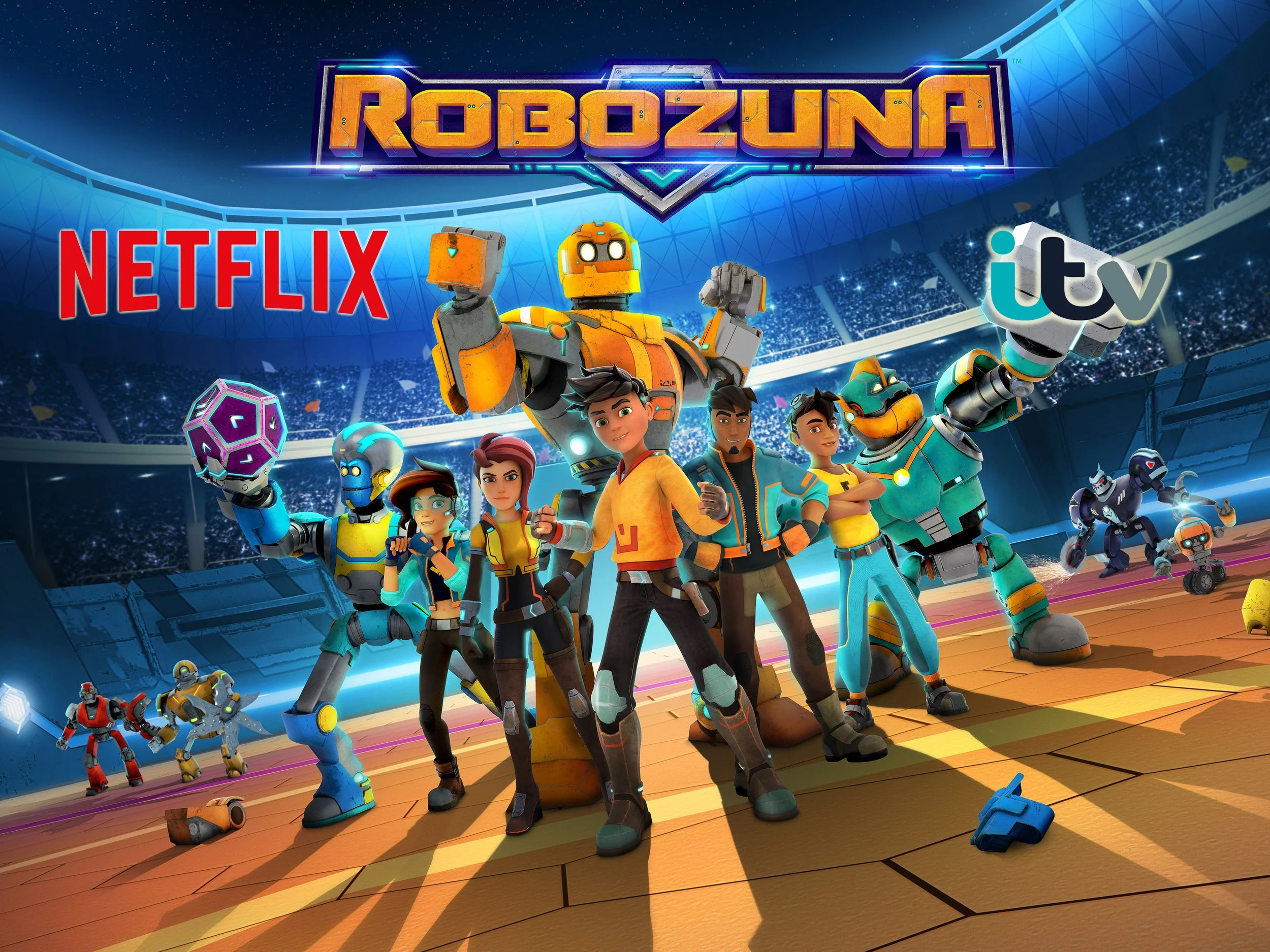 Robozuna — ITV and Netflix animation key art